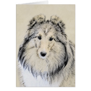 Peinture Shetland Sheepdog - Jolie art original ch