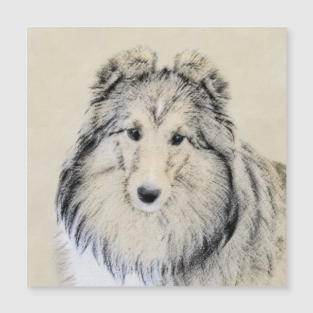 Peinture Shetland Sheepdog - Jolie art original ch (Devant)