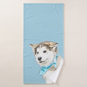 Peinture Sibérienne Husky Puppy - Art Chien origin