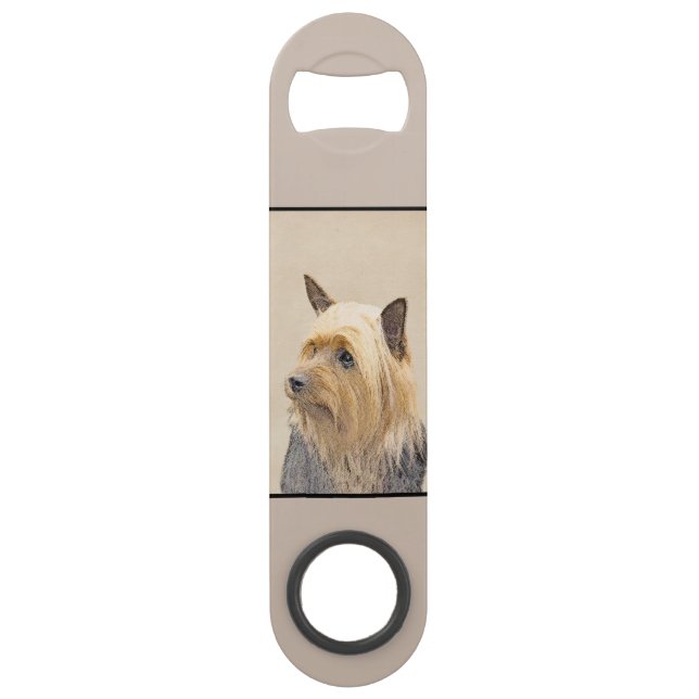 Peinture Silky Terrier - Cute Original Chien Art (Devant)