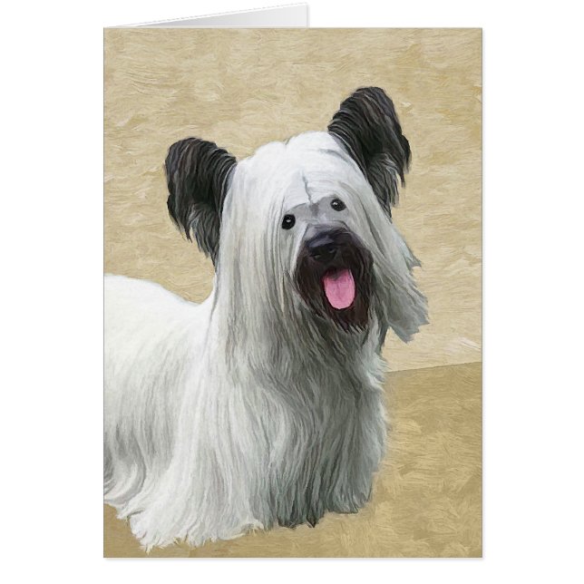 Peinture Skye Terrier - Cute Original Chien Art (Devant)