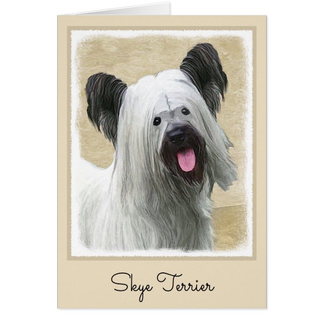 Peinture Skye Terrier - Cute Original Chien Art (Devant)
