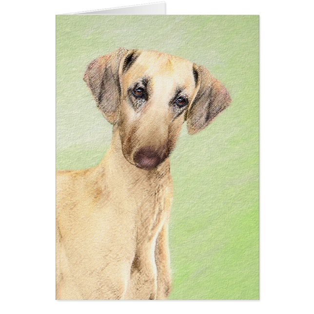 Peinture Sloughis - Joli art original pour chien (Devant)