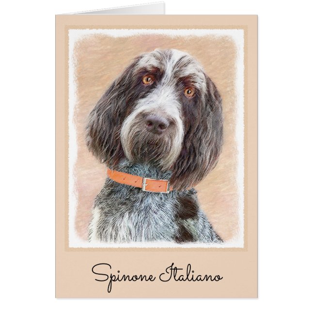 Peinture Spinone Italiano - Belle Art Original Chi (Devant)