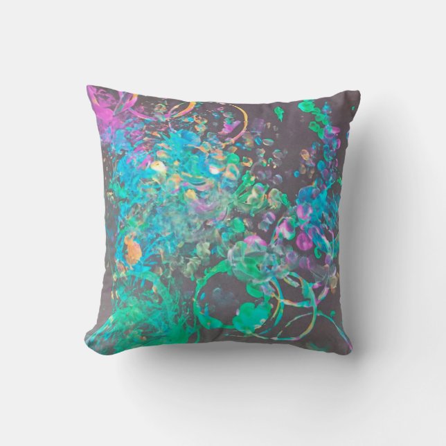Peinture splash art jeter coussin oreiller (Recto)