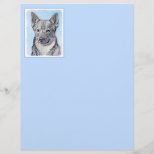 Peinture Suédoise Vallhund - Cute Original Chien A