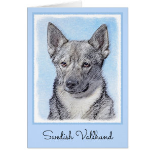 Peinture Suédoise Vallhund - Cute Original Chien A