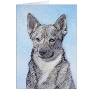 Peinture Suédoise Vallhund - Cute Original Chien A