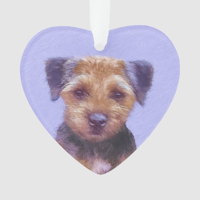 Peinture sur la frontière de Terrier - jolie art o (devant)