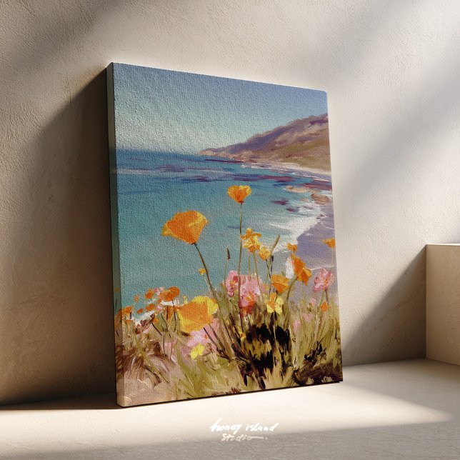 Peinture sur toile de pavots, fleur de l'État de C (California poppies [painting canvas print)