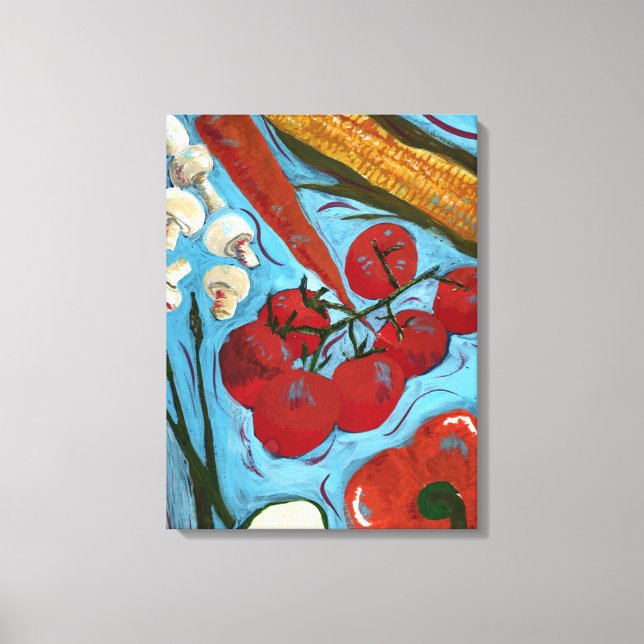 Peinture sur toile végétale fraîche (Recto)