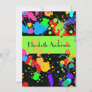 Peinture, Sweet sixteen, Invitation personnalisée