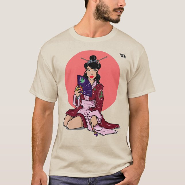 PEINTURE T-shirt GEISHA (Devant)