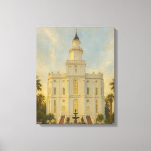 Peinture Temple St. George UtahMC LDS toile d'art