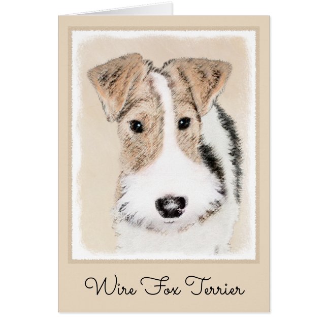 Peinture Terrier de Renard de fil - Cute Original  (Devant)