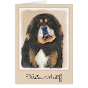 Peinture Tibétaine Mastiff - Joli art original chi