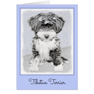 Peinture Tibétaine Terrier - Cute Original Chien A