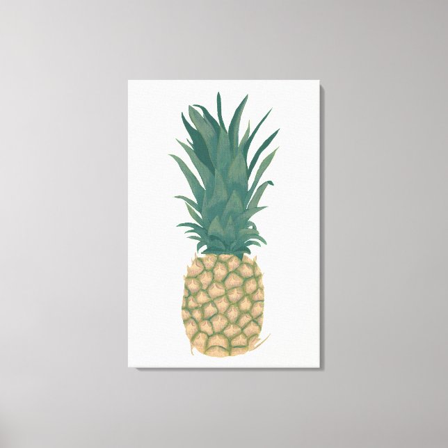 Peinture Toile Enveloppée De Pineapple Entière Mûr (Recto)