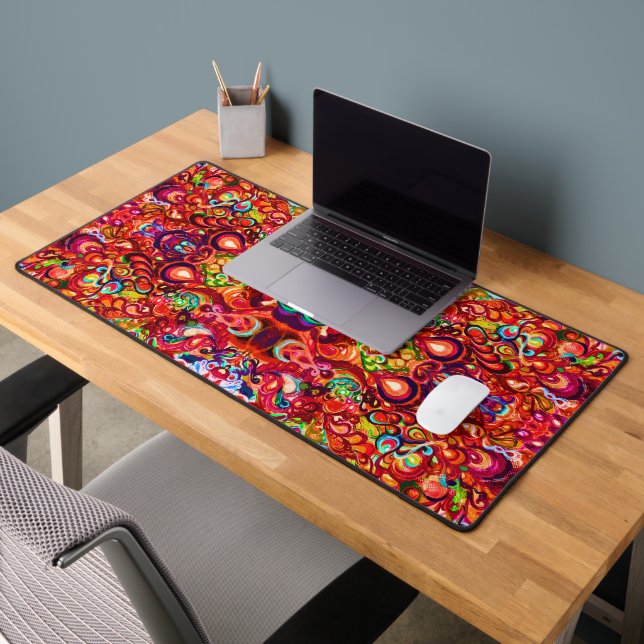 Peinture tourbillonnante abstraite colorée mignonn (Bureau 2)