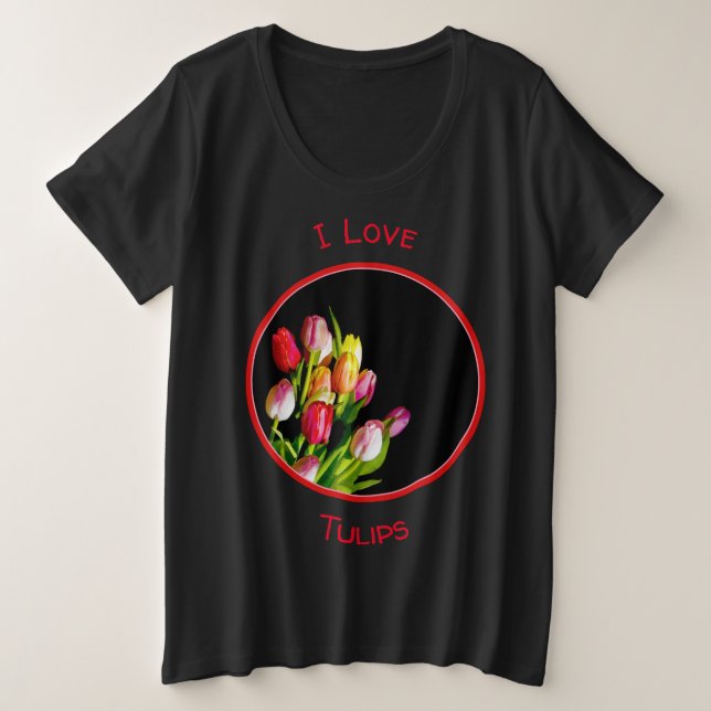 Peinture Tulip - Art Fleur original (Design devant)