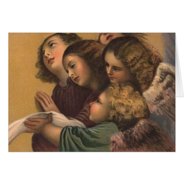 Peinture vintage d'anges (Devant horizontal)