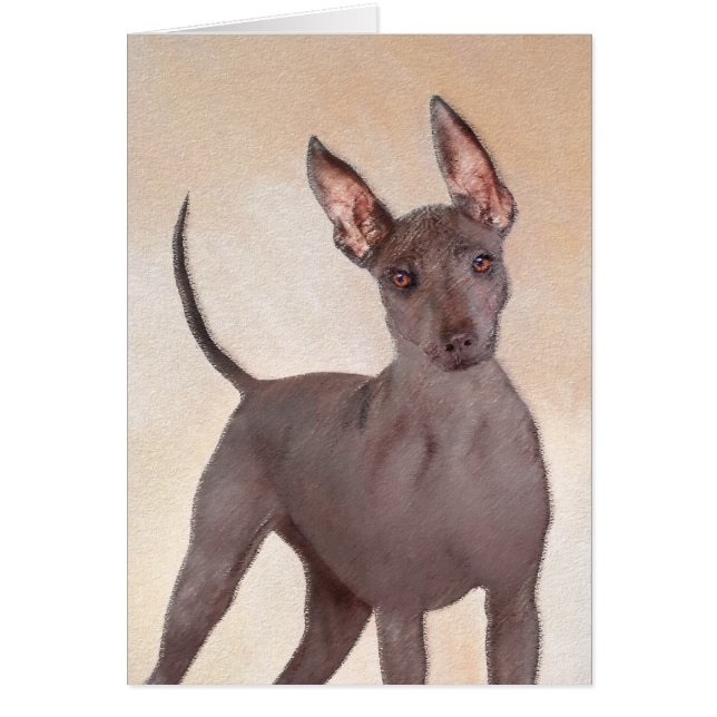 Peinture Xoloitzcuintli - Cute Original Chien Art (Devant)