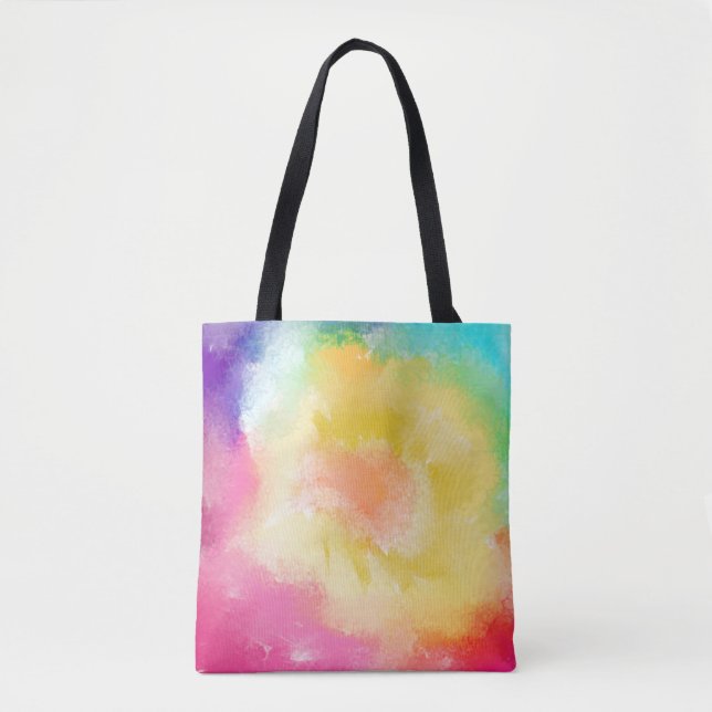 Peintures aquarelles, Sac fourre-tout multicolore (Devant)