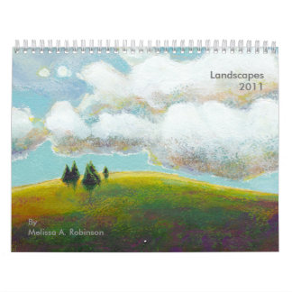 Peintures de calendrier de l'art 2011 de paysage