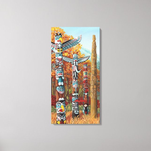 Peintures de totems sur toile (Recto)