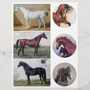 Peintures pour chevaux Vintages (pas AI)