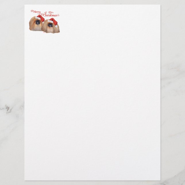 Pekingese Joyeux Noël (Devant)