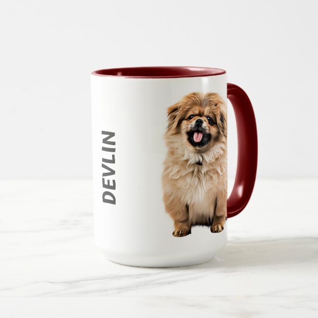Pekingese Mug personnalisé (Devant droit)