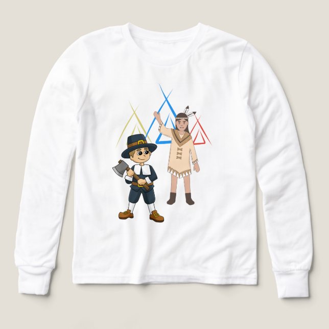 pèlerin et indien (Motif recto)