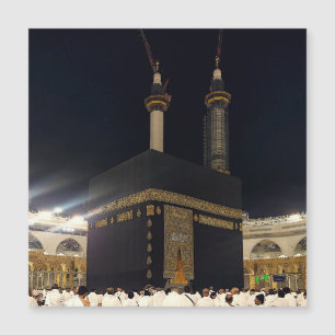 Pèlerins pèlerins à la Kaaba, Carte magnétique de