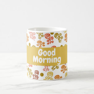 Pelez Rose Gold Orange et rouille café Mug