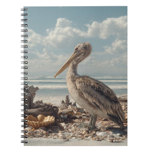 Pelican by Seashell Shore Carnet (Devant)