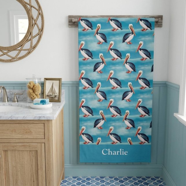 Pélican côtier bleu aqua (Créateur téléchargé)
