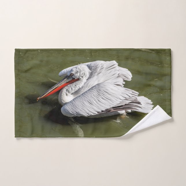 Pélican dalmate (Serviette à main)