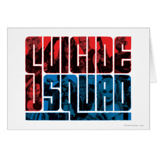 Peloton de suicide logo rouge et bleu de