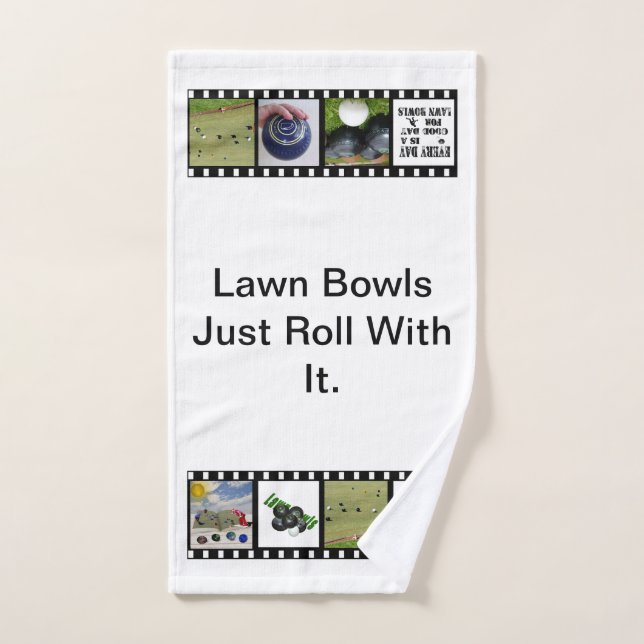 Pelouse Bowls Juste Rouler Avec, Serviette À Main (Serviette à main)