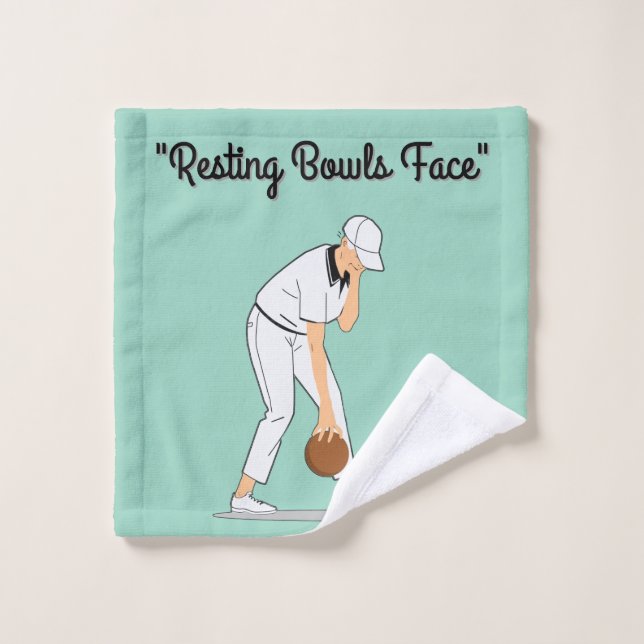Pelouse Bowls : Repose des Bowls Face (Gant de toilette)
