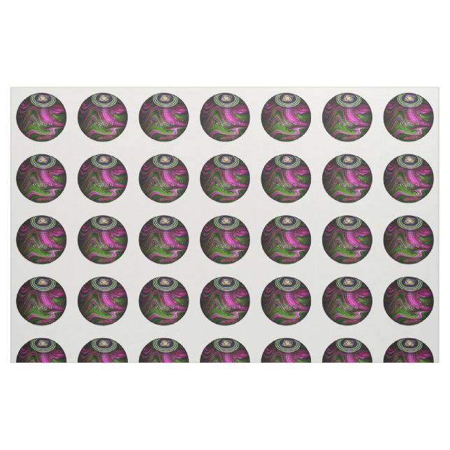 Pelouse De Marbre Rose Et Vert, Tissu (Fat Quarter)