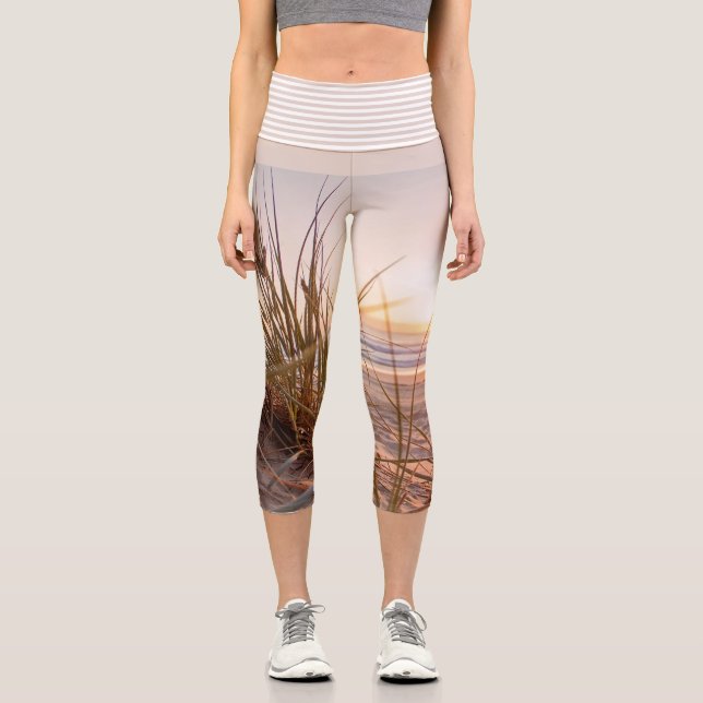 pelouse de pampas sur leggings de Sand capri (Recto)