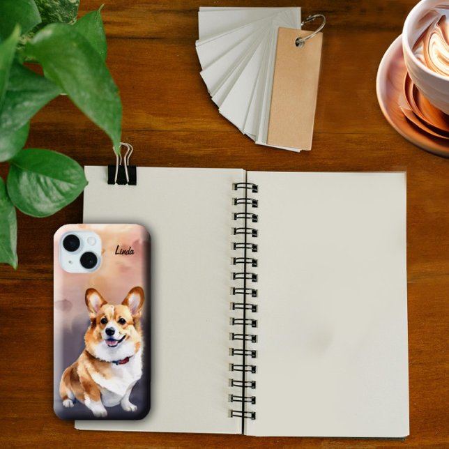 Pembroke Welsh Corgi Chien Coque-Mate coque iphone (Créateur téléchargé)