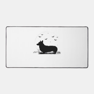 Pembroke Welsh Corgi Chien - Halloween Moon Silhou