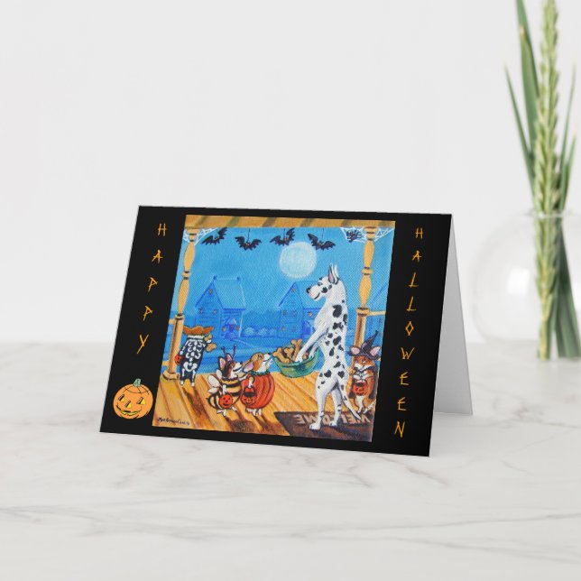 Pembroke Welsh Corgi Great Dane Cartes (Devant)