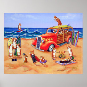 Pembroke Welsh Corgi Impression murale