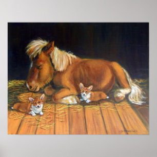 Pembroke Welsh Corgi Impression murale