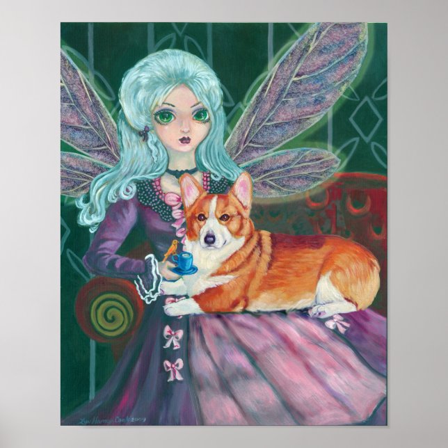 Pembroke Welsh Corgi Impression murale (Devant)