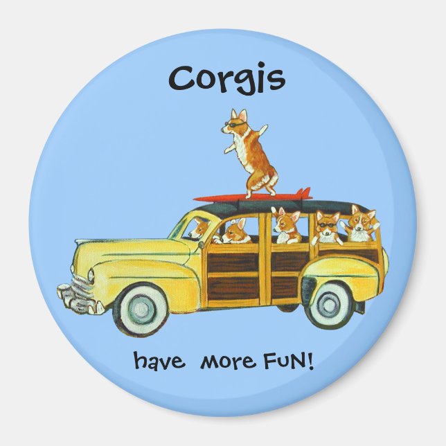 Pembroke Welsh Corgi Magnets (Devant)